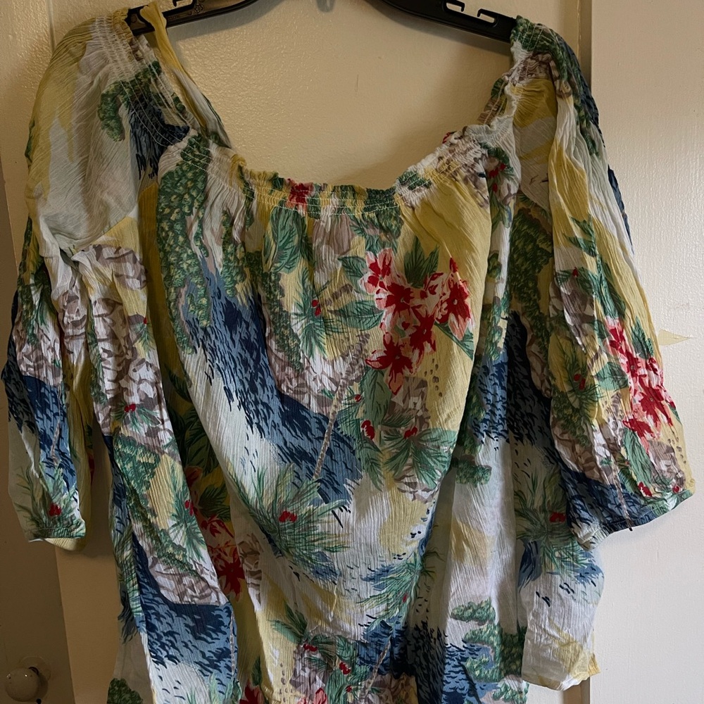 Floral Off-Shoulder Women's Top
